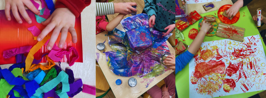 Warsztaty plastyczne w przedszkolu Familia w Swarzędzu