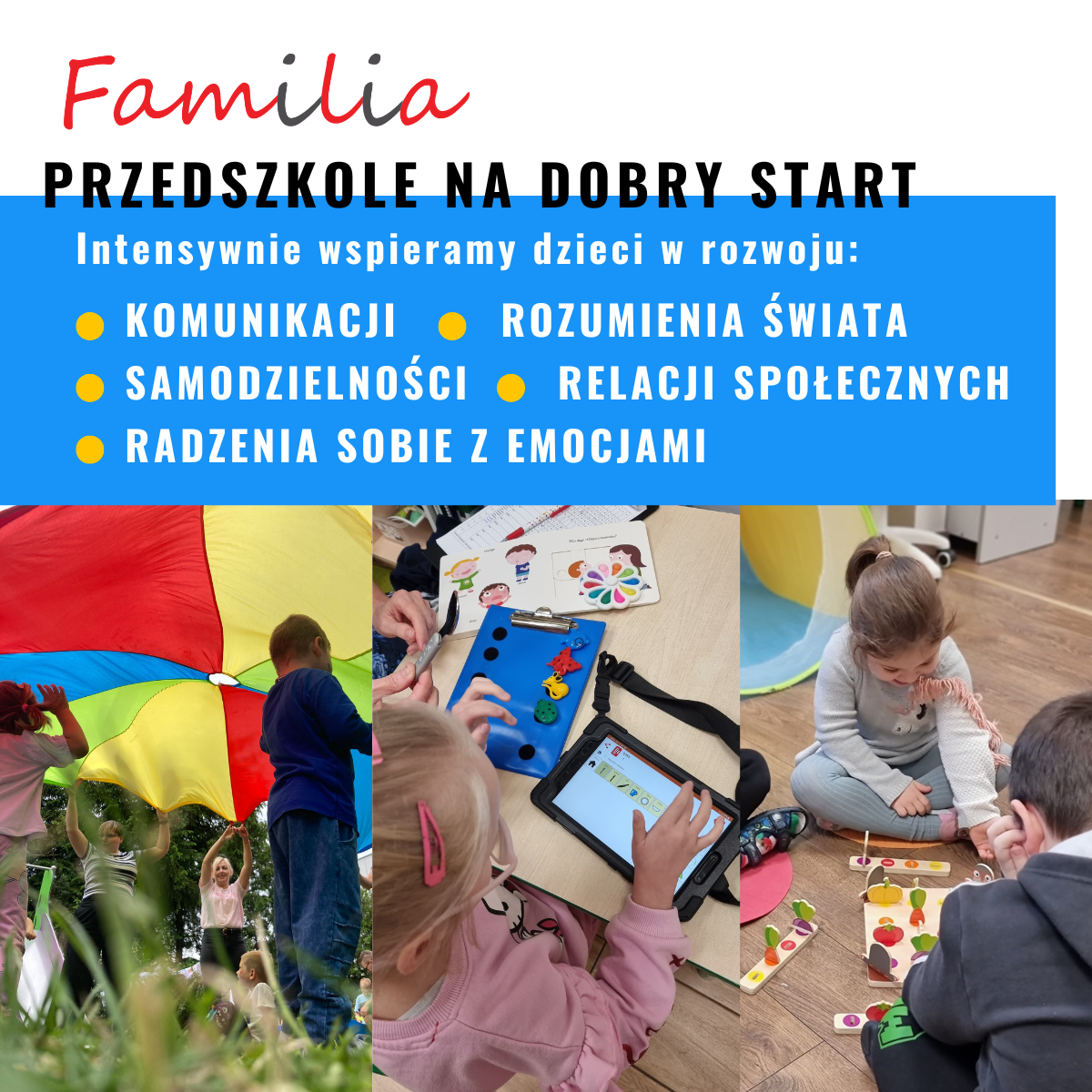Przedszkole terapeutyczne w Swarzędzu: komunikacja, samodzielność, radzenie sobie z emocjami, rozumienie świata